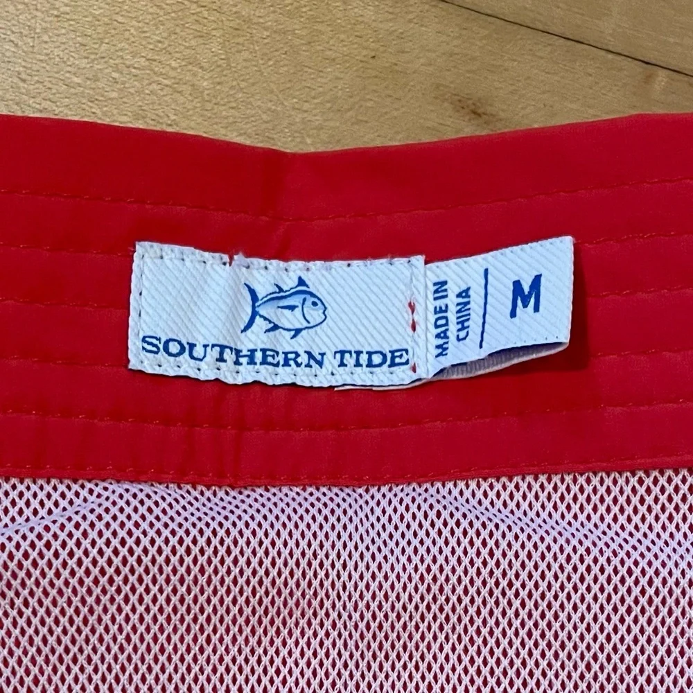 SOUTHERN TIDE 2024 Shelter Cove Solid Swim Trunk Short Mesh Liner 7” Inseam